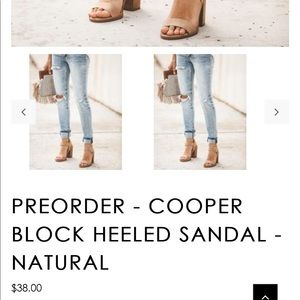 cooper block heeled sandal